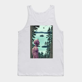 Creepy Humanoid Cryptid Tank Top